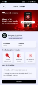 Free Perplexity Pro Subscription